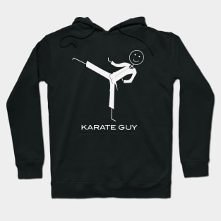 Funny Mens White Belt Karate Hoodie